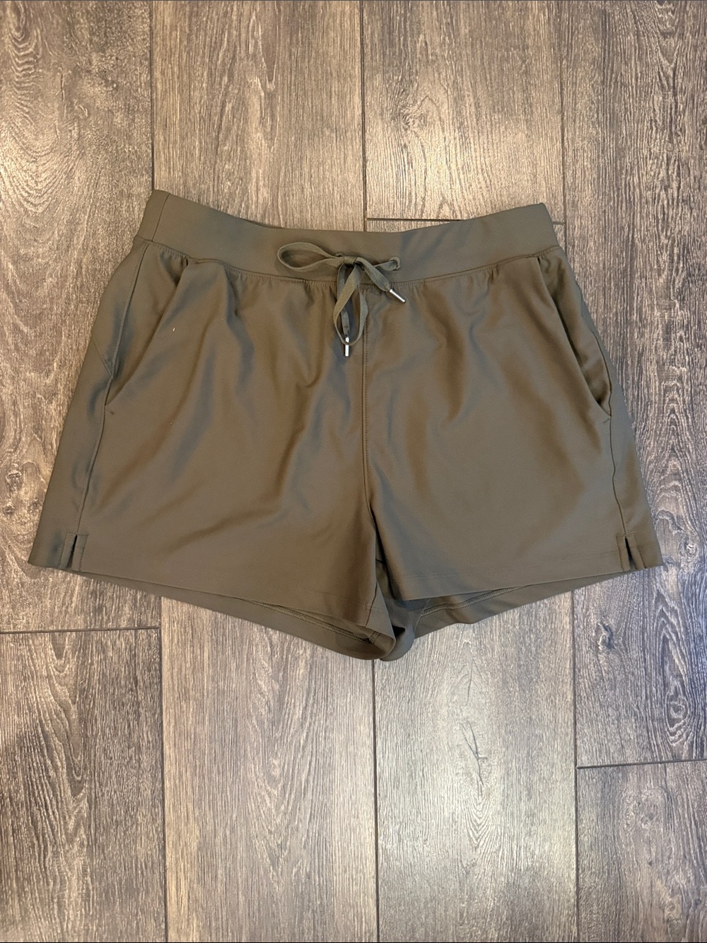 Old Navy Olive Green Drawstring Athletic Shorts
